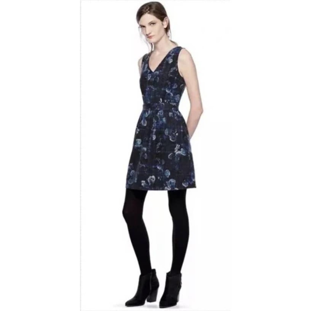 Thakoon Blue Floral Mini Dress, size 8